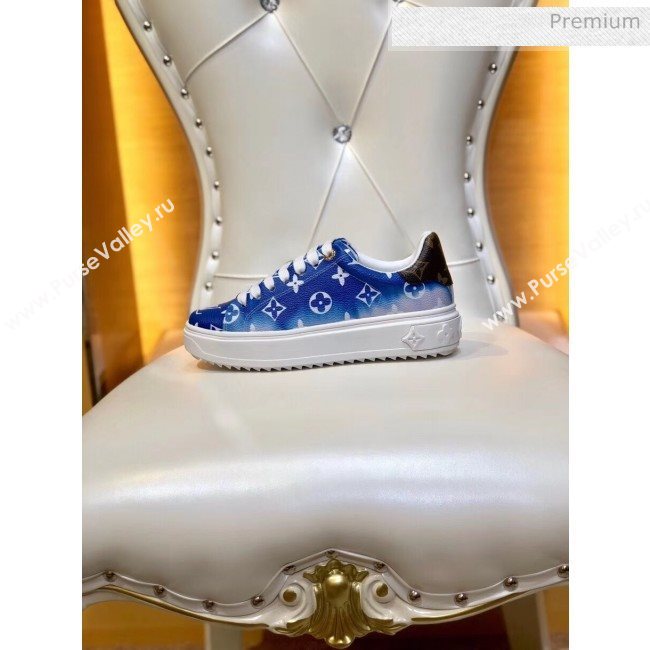 Louis Vuitton LV Escale Time Out Sneaker in Monogram Canvas Blue 2020 (SY-20032706)