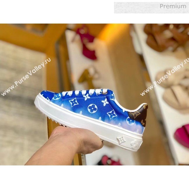 Louis Vuitton LV Escale Time Out Sneaker in Monogram Canvas Blue 2020 (SY-20032706)