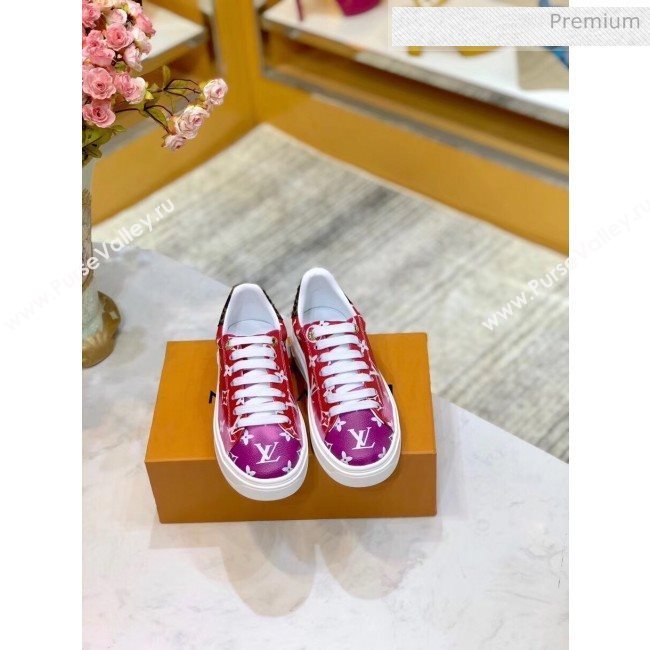 Louis Vuitton LV Escale Time Out Sneaker in Monogram Canvas Red 2020 (SY-20032707)