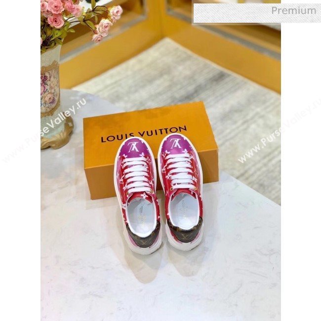 Louis Vuitton LV Escale Time Out Sneaker in Monogram Canvas Red 2020 (SY-20032707)