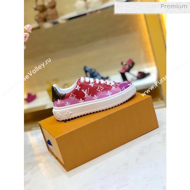 Louis Vuitton LV Escale Time Out Sneaker in Monogram Canvas Red 2020 (SY-20032707)