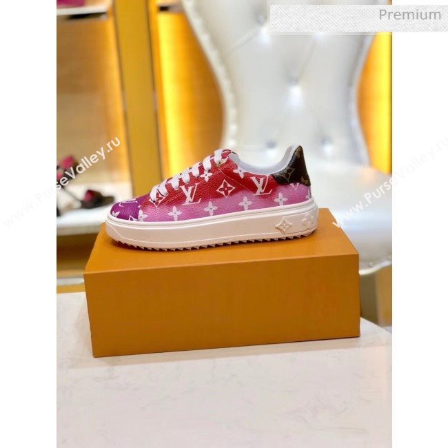 Louis Vuitton LV Escale Time Out Sneaker in Monogram Canvas Red 2020 (SY-20032707)