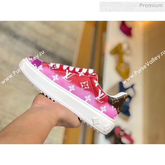 Louis Vuitton LV Escale Time Out Sneaker in Monogram Canvas Red 2020 (SY-20032707)