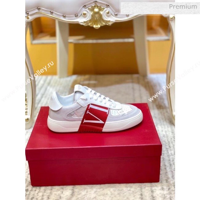 Valentino Calfskin VL7N Sneaker with Bands For Women and Men Red 2020 (SY-20032705)