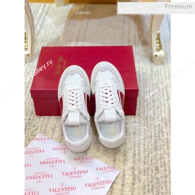 Valentino Calfskin VL7N Sneaker with Bands For Women and Men Red 2020 (SY-20032705)