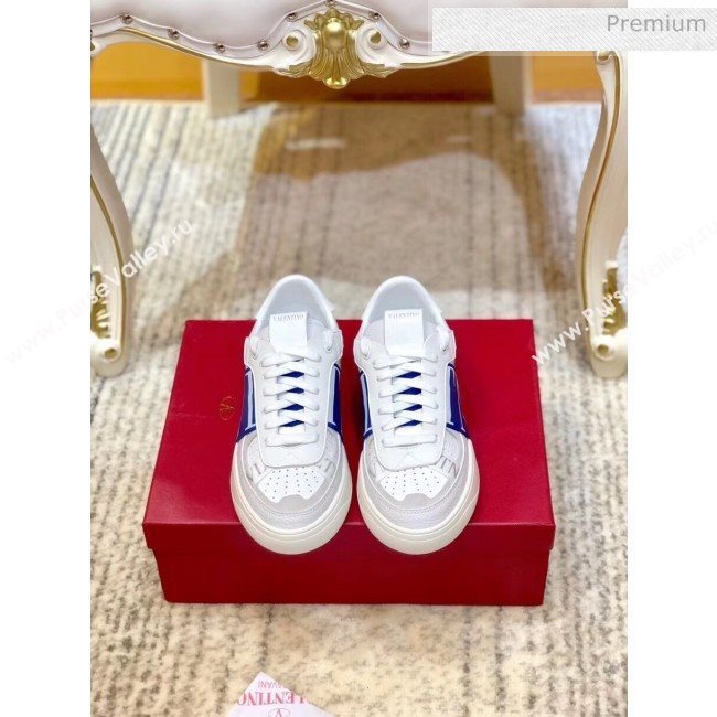 Valentino Calfskin VL7N Sneaker with Bands For Women and Men Blue 2020 (SY-20032704)