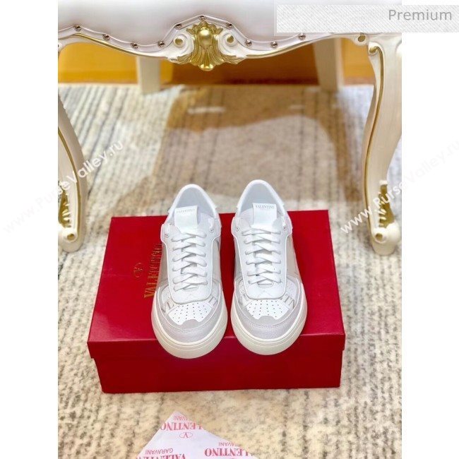 Valentino Calfskin VL7N Sneaker with Bands For Women and Men White 2020 (SY-20032703)