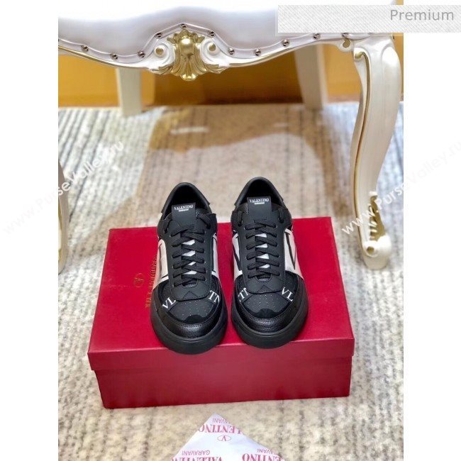 Valentino Calfskin VL7N Sneaker with Bands For Women and Men Black 2020 (SY-20032702)