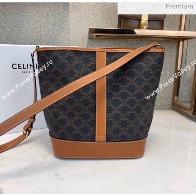 Celine Triomphe Canvas Medium Bucket Bag 2019 (JQE-20032804)