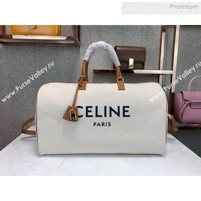 Celine Voyage Canvas Large Bag White 2019 (JQE-20032813)