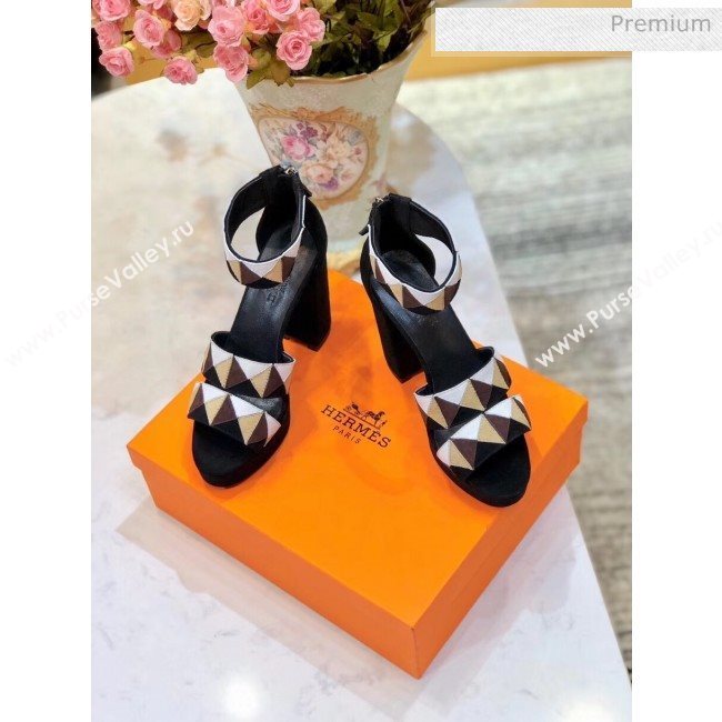 Hermes Suede Aretha Sandal Black 2020 (MD-20040145)