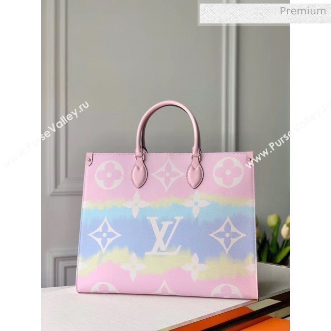 Louis Vuitton LV Escale Onthego Monogram Canvas Large Tote M45119 Pink 2020 (K-20040231)