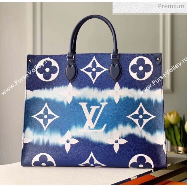 Louis Vuitton LV Escale Onthego Monogram Canvas Large Tote M45120 Blue 2020 (K-20040233)