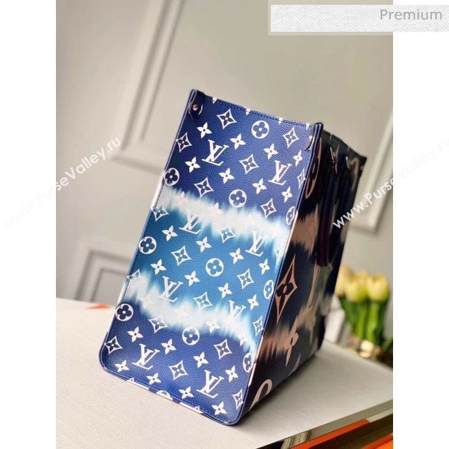 Louis Vuitton LV Escale Onthego Monogram Canvas Large Tote M45120 Blue 2020 (K-20040233)