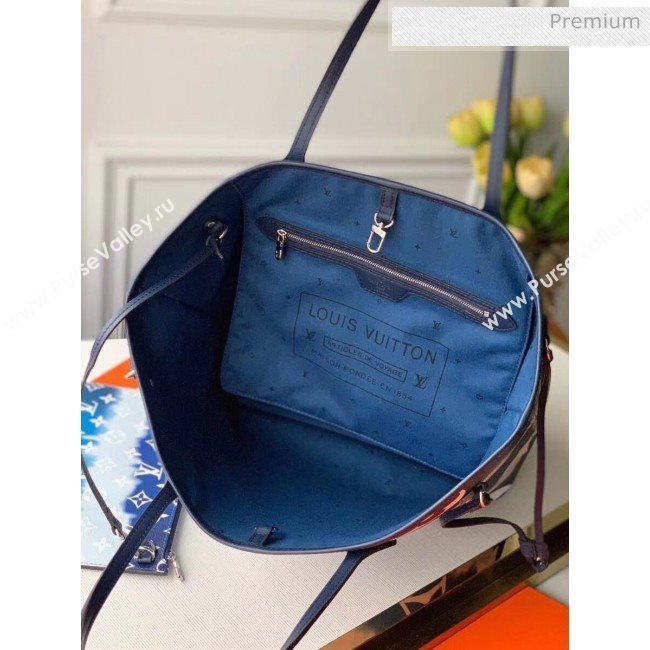 Louis Vuitton LV Escale Neverfull MM Bag M45128 Blue 2020 (K-20040236)