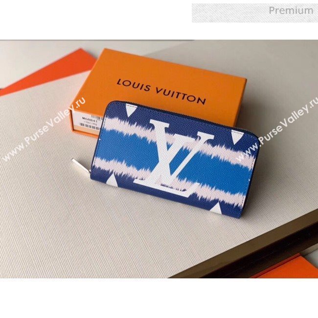 Louis Vuitton Monogram canvas LV Escale Zippy Wallet M68841 Blue 2020 (K-20040244)