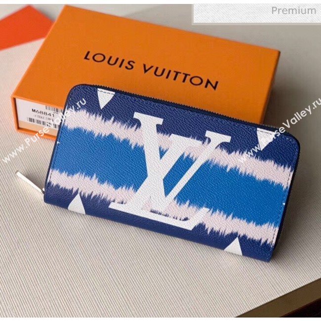 Louis Vuitton Monogram canvas LV Escale Zippy Wallet M68841 Blue 2020 (K-20040244)