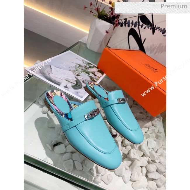 Hermes Calfskin Oz Mules Blue (2) 2020 (MD-20033140)