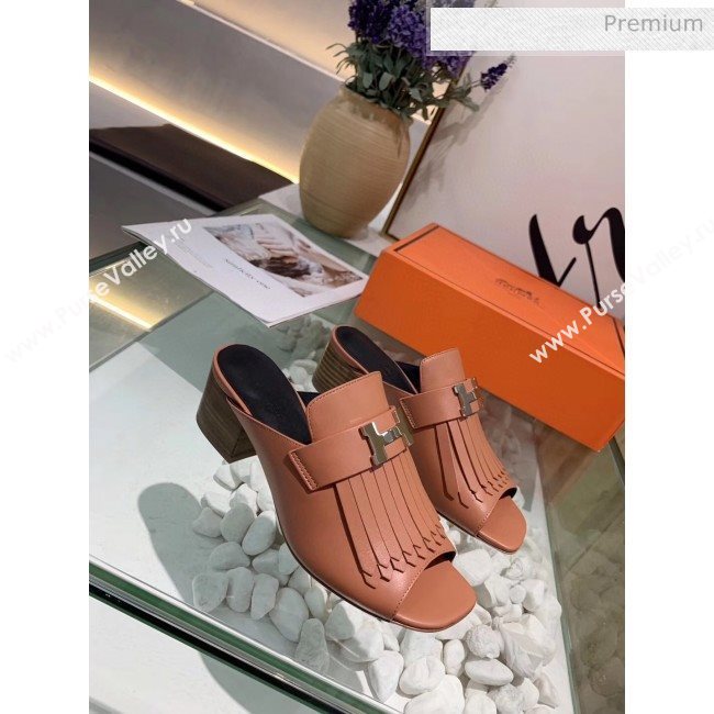 Hermes Alma Sandal With Fringe Pink 2020 (MD-20033149)