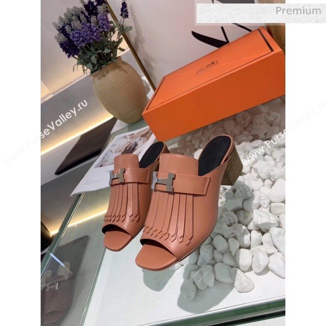 Hermes Alma Sandal With Fringe Pink 2020 (MD-20033149)