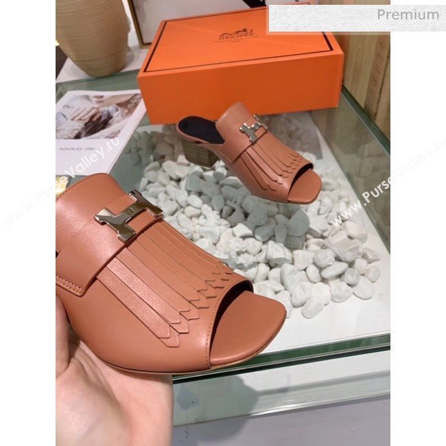 Hermes Alma Sandal With Fringe Pink 2020 (MD-20033149)