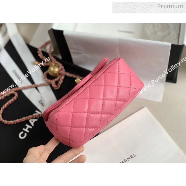 Chanel Lambskin &amp; Gold-Tone Metal Flap Bag AS1786 Pink 2020 (JY-20040306)