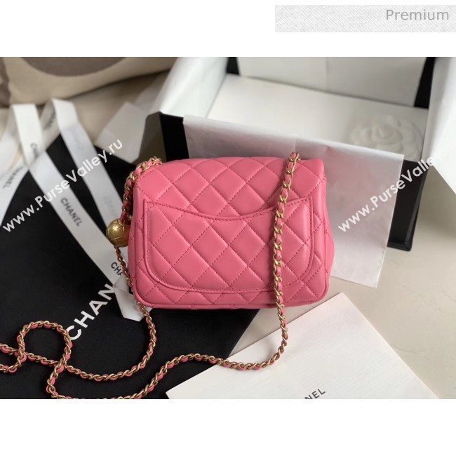 Chanel Lambskin &amp; Gold-Tone Metal Flap Bag AS1786 Pink 2020 (JY-20040306)