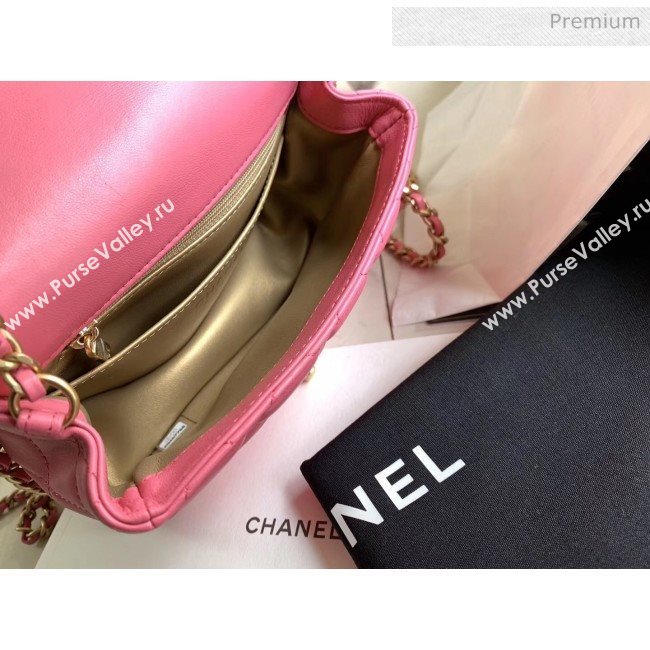 Chanel Lambskin &amp; Gold-Tone Metal Flap Bag AS1786 Pink 2020 (JY-20040306)