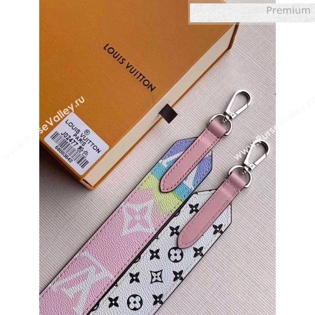 Louis Vuitton Monogram canvas LV Escale Bandoulière Strap J02477 Pink 2020 (K-20040240)