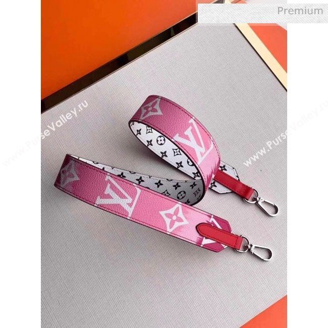 Louis Vuitton Monogram canvas LV Escale Bandoulière Strap J02478 Pink/Red 2020 (K-20040241)