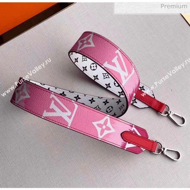 Louis Vuitton Monogram canvas LV Escale Bandoulière Strap J02478 Pink/Red 2020 (K-20040241)