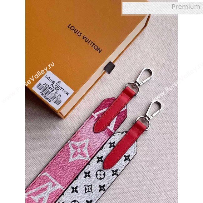 Louis Vuitton Monogram canvas LV Escale Bandoulière Strap J02478 Pink/Red 2020 (K-20040241)