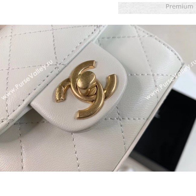 Chanel Imitation Pearls Square Clutch with Chain Bag AP0997 White 2020 (JY-20040313)