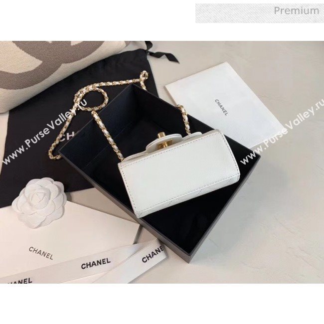 Chanel Imitation Pearls Square Clutch with Chain Bag AP0997 White 2020 (JY-20040313)