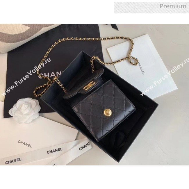 Chanel Imitation Pearls Square Clutch with Chain Bag AP0997 Black 2020 (JY-20040314)