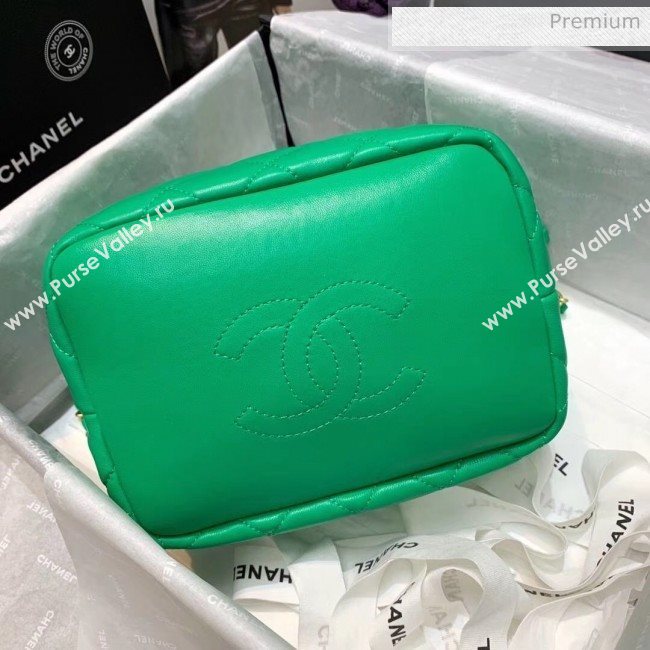 Chanel Quilted Leather Large Hobo Bag With Gold-Tone Metal AS1747 Green 2020 (AFEI-20040325)