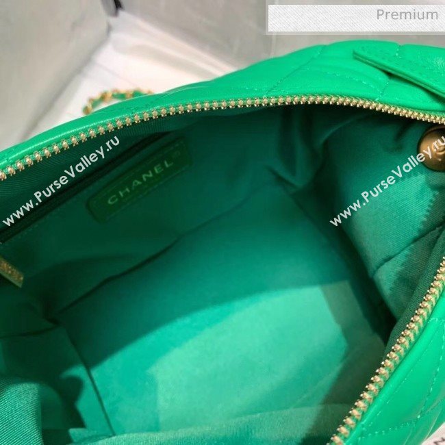Chanel Quilted Leather Large Hobo Bag With Gold-Tone Metal AS1747 Green 2020 (AFEI-20040325)
