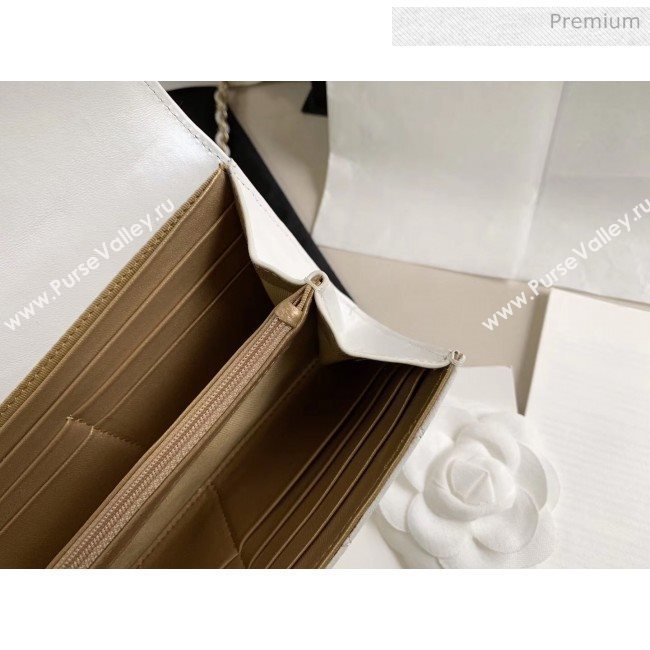 Chanel Clutch Bag with Chain And Imitation Pearls AP1001 White 2020 (JY-20040301)