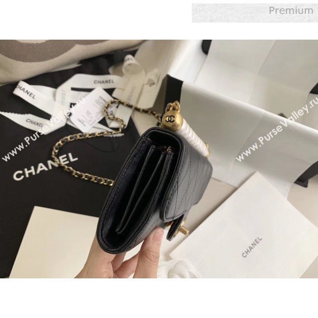 Chanel Clutch Bag with Chain And Imitation Pearls AP1001 Black 2020 (JY-20040302)