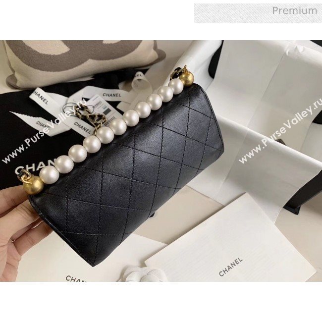 Chanel Clutch Bag with Chain And Imitation Pearls AP1001 Black 2020 (JY-20040302)