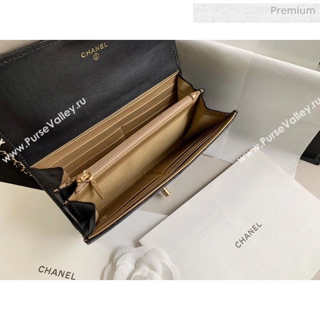 Chanel Clutch Bag with Chain And Imitation Pearls AP1001 Black 2020 (JY-20040302)