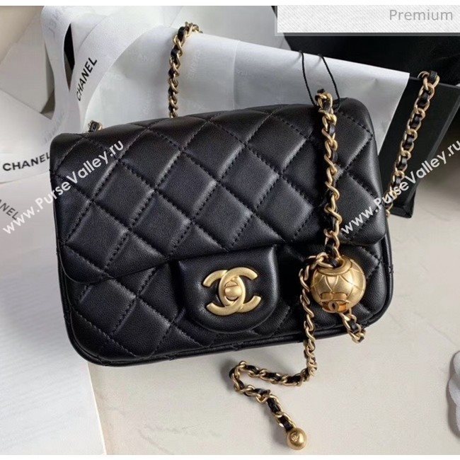 Chanel Lambskin &amp; Gold-Tone Metal Flap Bag AS1786 Black 2020 (JY-20040304)