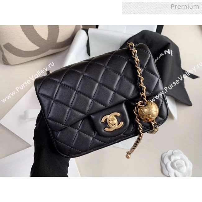 Chanel Lambskin &amp; Gold-Tone Metal Flap Bag AS1786 Black 2020 (JY-20040304)