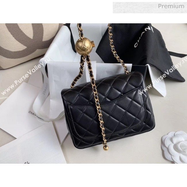 Chanel Lambskin &amp; Gold-Tone Metal Flap Bag AS1786 Black 2020 (JY-20040304)