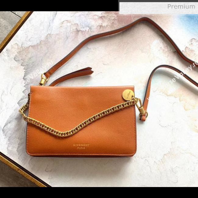 Givenchy Cross 3 Goat Skin Shoulder Bag Brown (YS-b4218536155 )