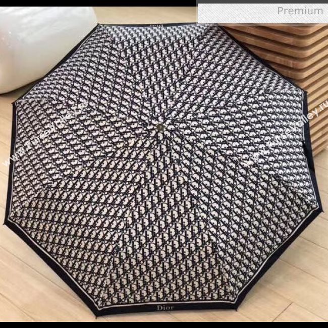 Dior  logo pattern umbrella for sun &amp; rain navy blue (XA-873576)