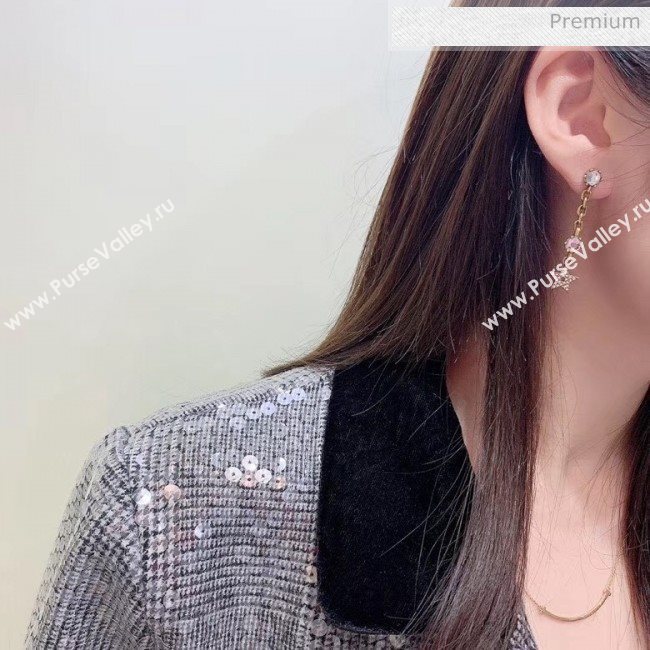 Dior Crystal Tassel Earrings 19 2020 (YF-20040645)
