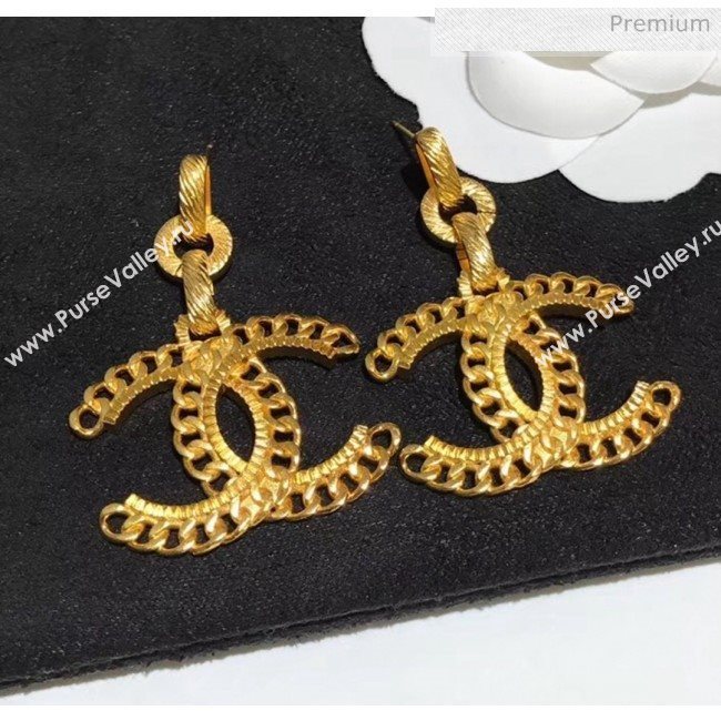 Chanel CC Gold Metal Earrings 05 2020 (YF-20040630)