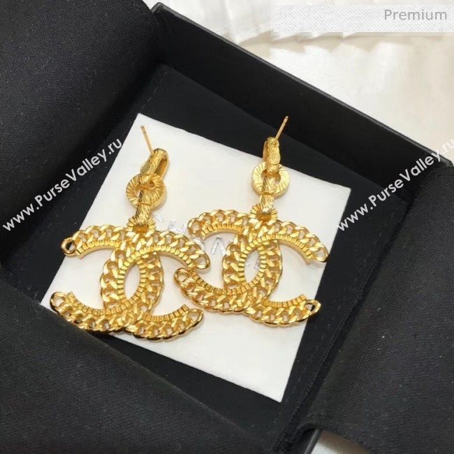 Chanel CC Gold Metal Earrings 05 2020 (YF-20040630)