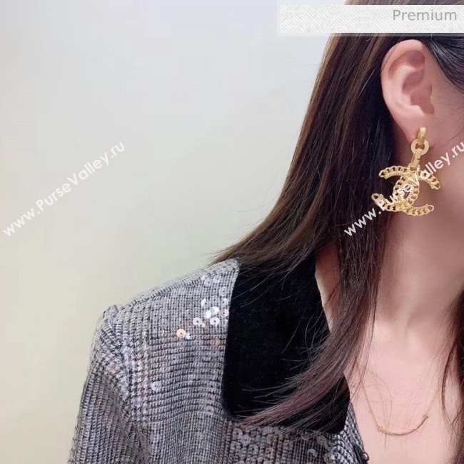 Chanel CC Gold Metal Earrings 05 2020 (YF-20040630)